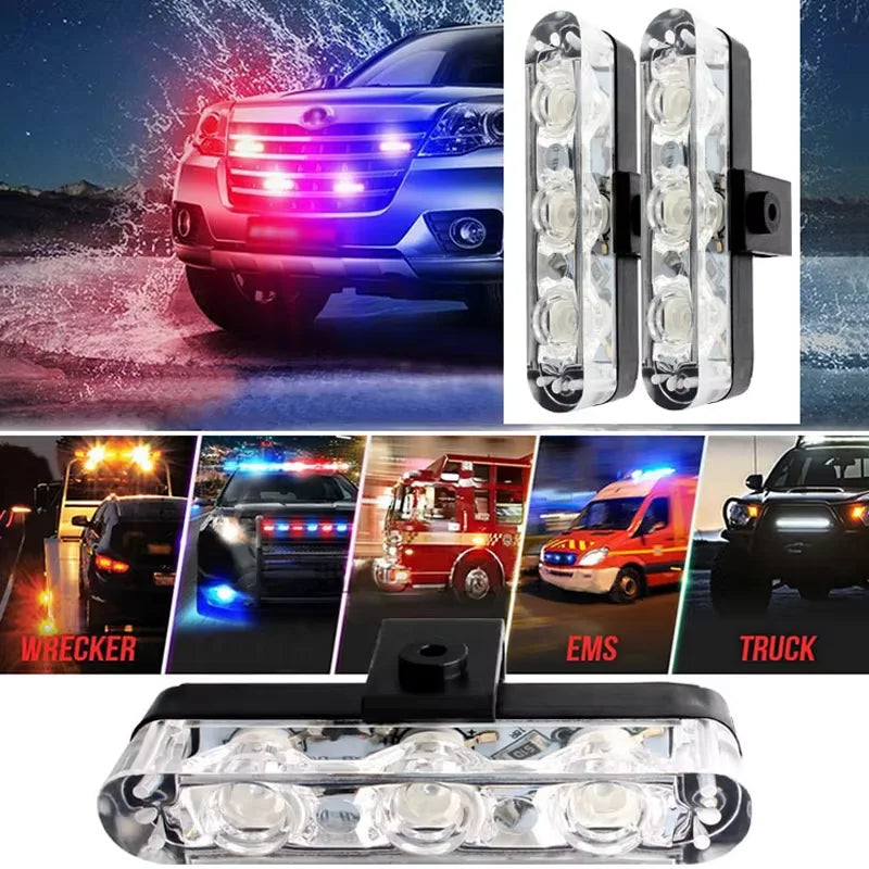 In Red Blue Emergency Flash 12V Wireless Remote Control