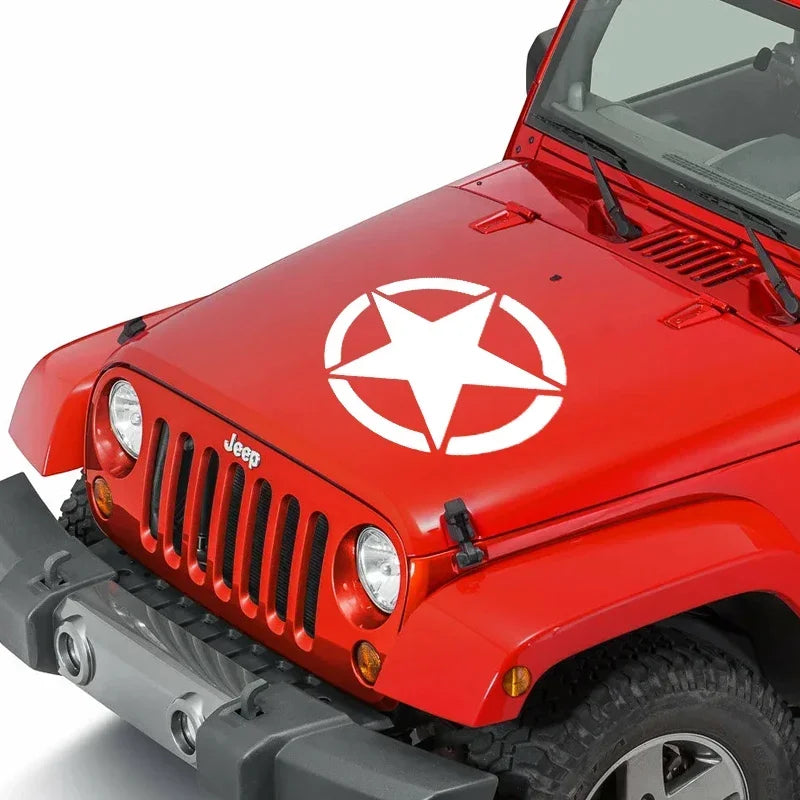 Sticker Military Star die-cut Vinyl Decal Waterproof Decors On