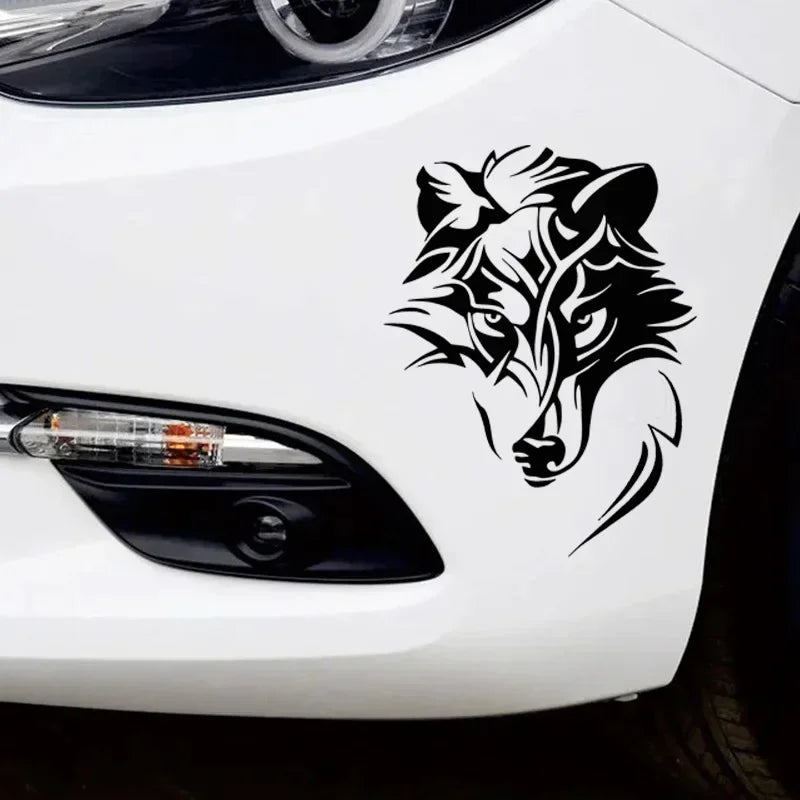 Wolf Head Creative Art Sticker Body Bumper Windows Motorcycle