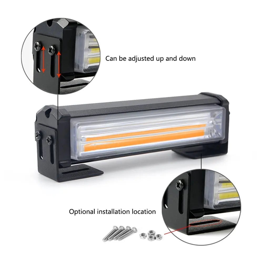 Cob Front Grille Emergency Strobe Head 80W Amber Flashing