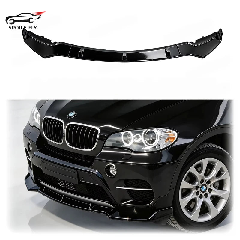 For BMW X5 E70 Lci 2010-2014 ABS Front Bumper Spoiler Lip Lower