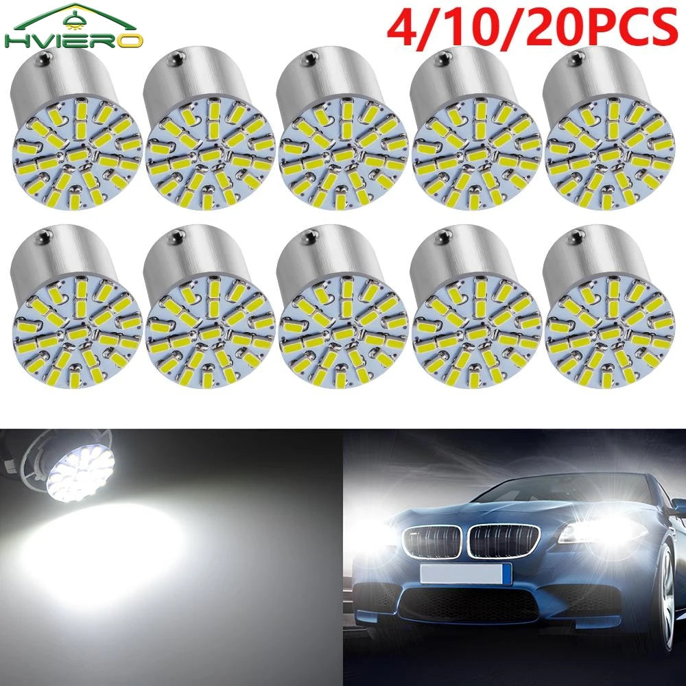 20PCS 1156 1157 ba15s 3014 22SMD Dc 12V Brake