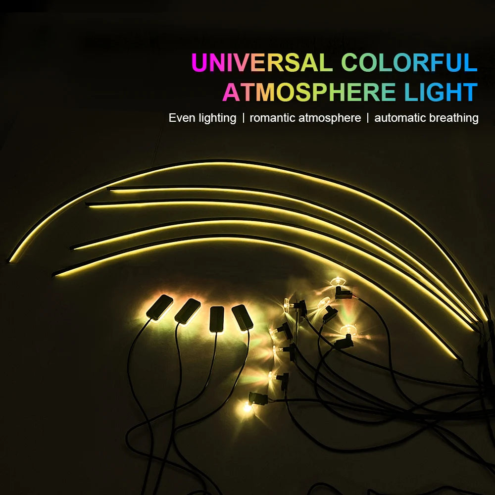 In RGB Ambient Remote Interior Colors Neon Acrylic Strip