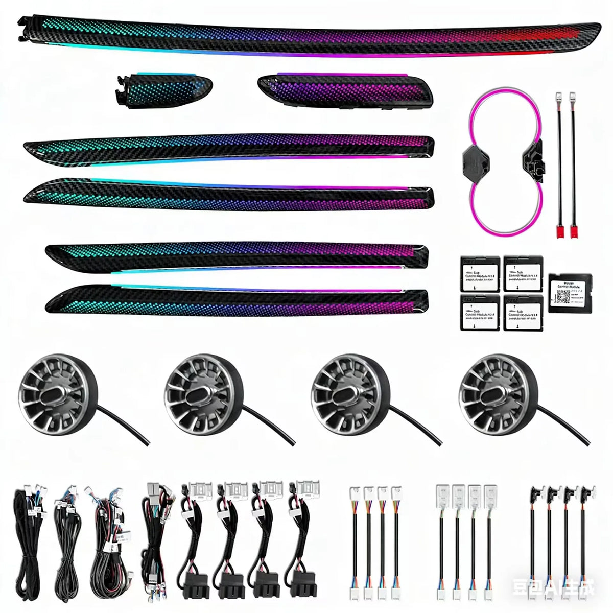 For Audi A3 S3 8V Ambient Icarsin Colors Dynamic RGB Ambient