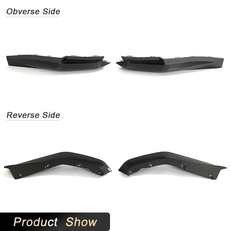 For BMW G82 G83 M4 Coupe Carbon Fiber Rear Bumper Splitters