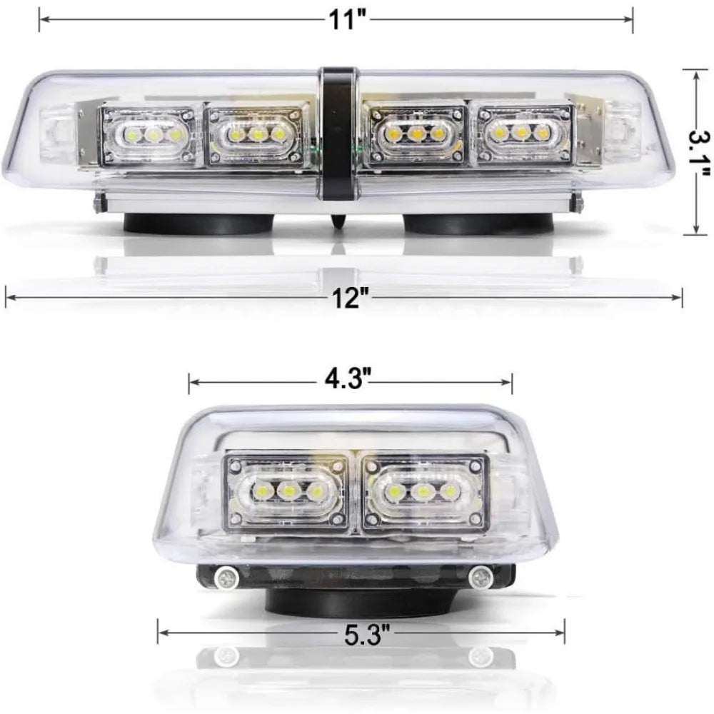 For Plow Or Tow 12 Watts Emergency Hazard Warning Security Roof