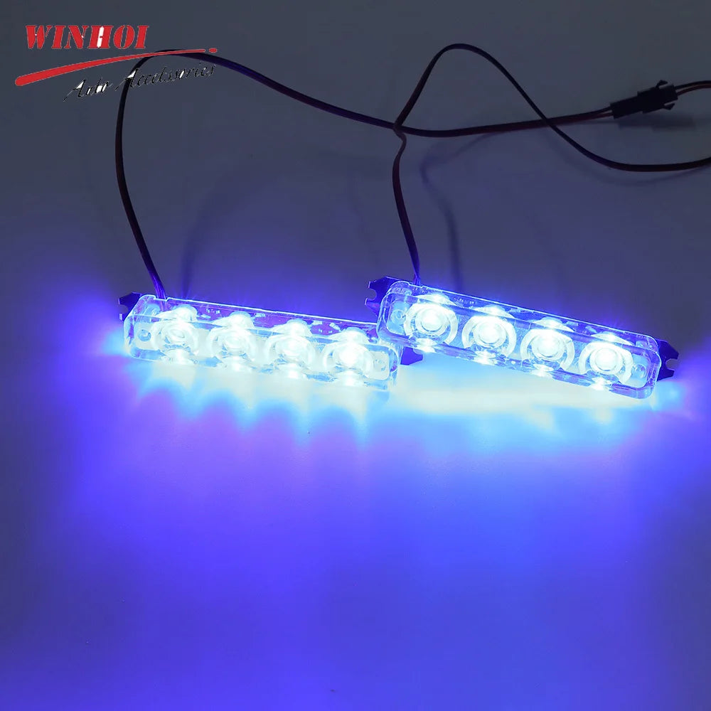 Warning Strobe Bar 12V Amber Flashing Beacon Stroboscope
