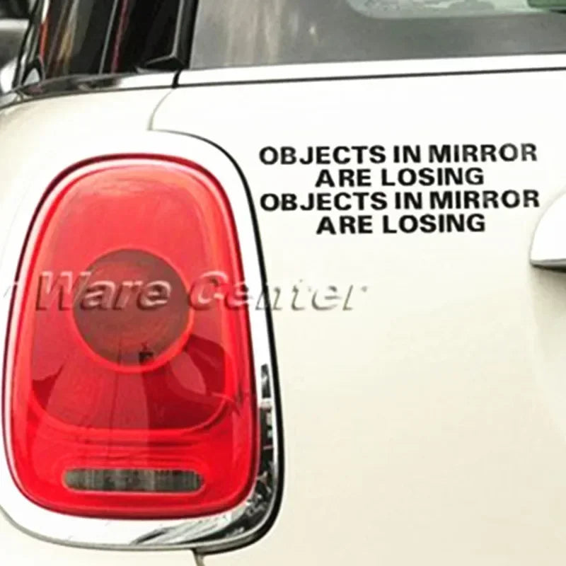 For Door Window Laptop Decal On Word Objects In Mirror Are