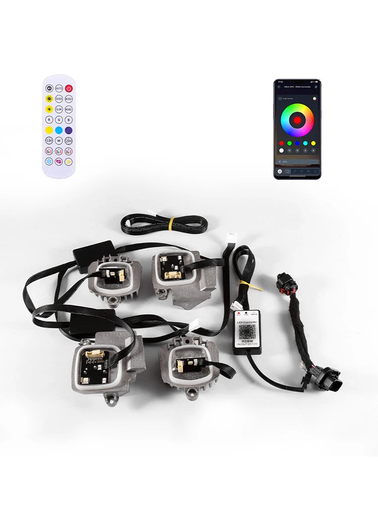 For 2022 BMW M3 M4 G22 RGB Blue Red Rgbw Drl Unit Fit G23 G26