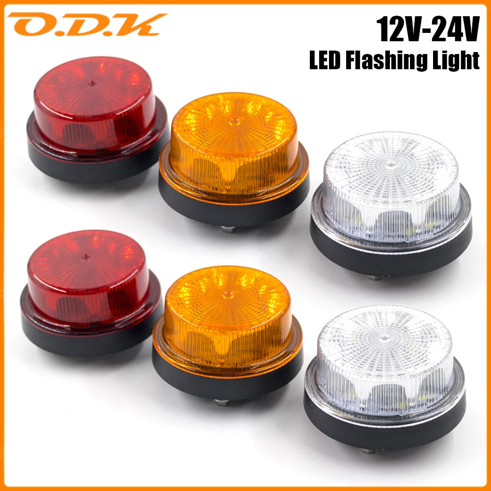 2PCS 12V 24V 12 Modes Warning Emergency Strobe Flashing