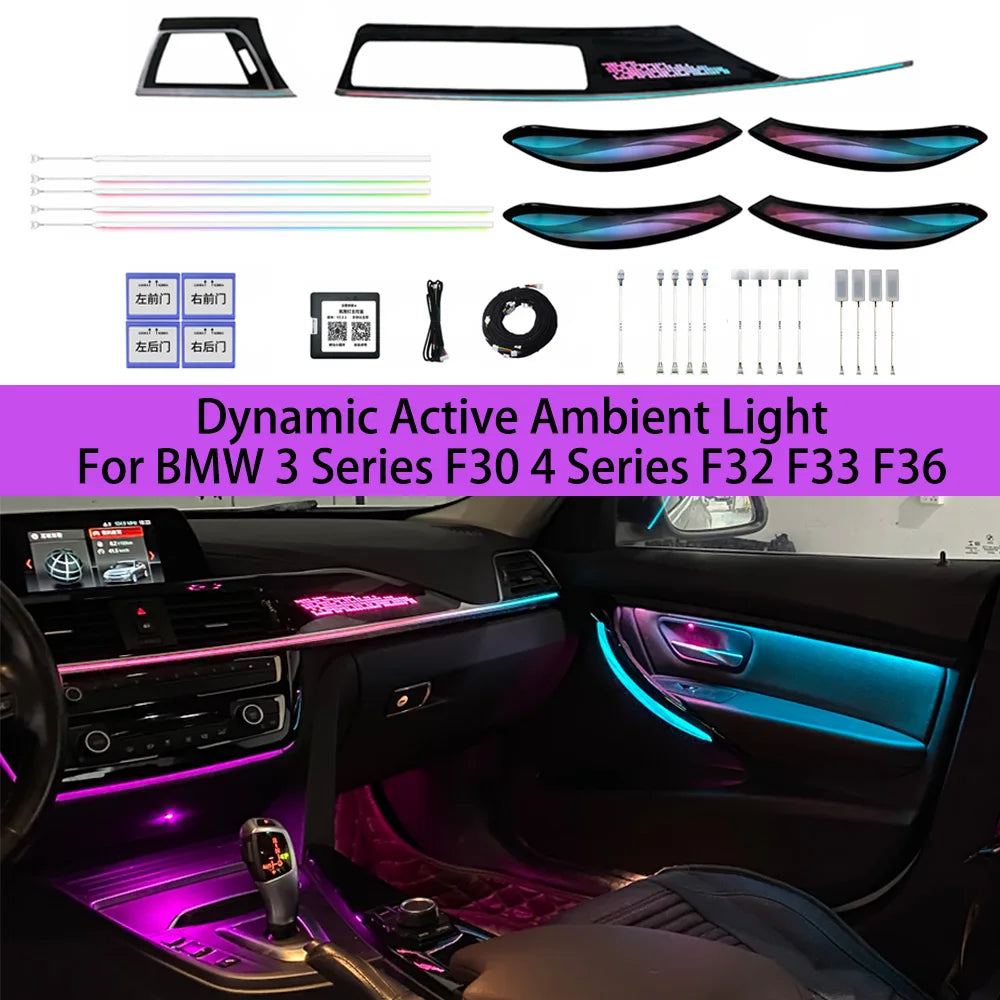 For BMW 3 Series F30 4 Dynamic Active Ambient Lighting Series