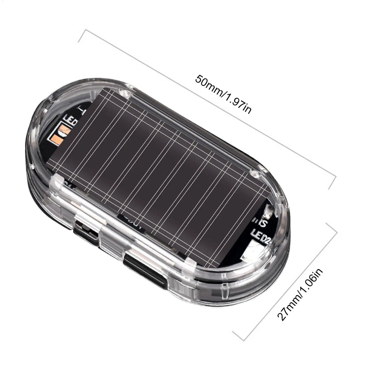 For Sedan Alarm Flash Solar Charging anti-theft Flashing Truck