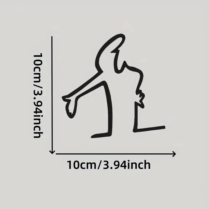1PC Creative Action Pose Design Vinyl Decal Sticker Waterproof