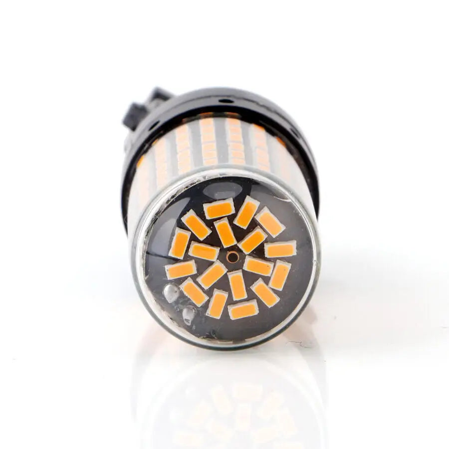 2X Amber T25 3157 Canbus 3014 144SMD Error Brake