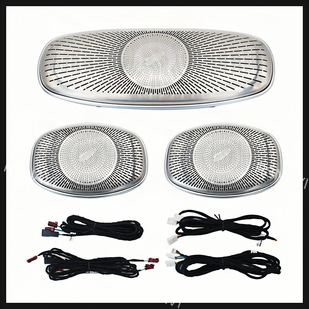 3-piece Overhead Speaker Grille Trim Set Ambient Lighting