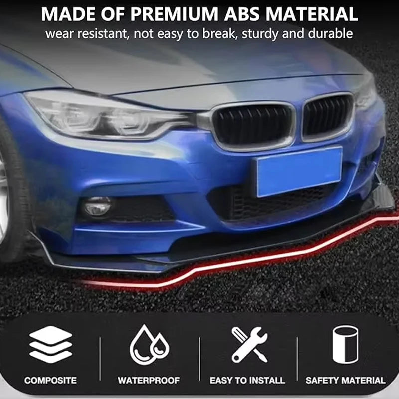 For BMW F30 F31 E90 E91 5PCS Front Bumper Lip Body Kit ABS