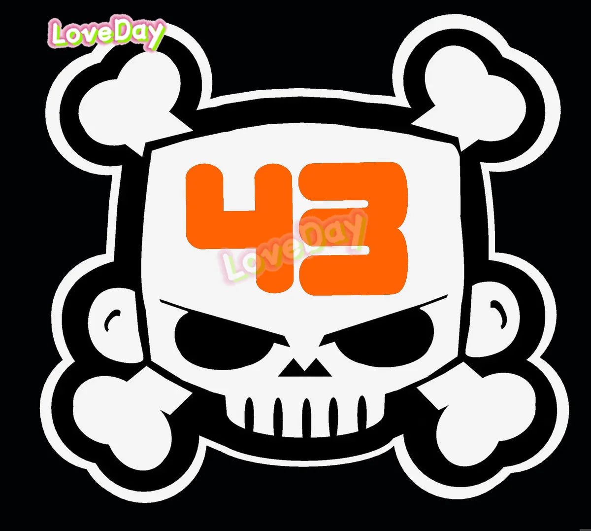 Ken Block Skulls Sticker Funny Vinyl Cartoon Racing Stickers