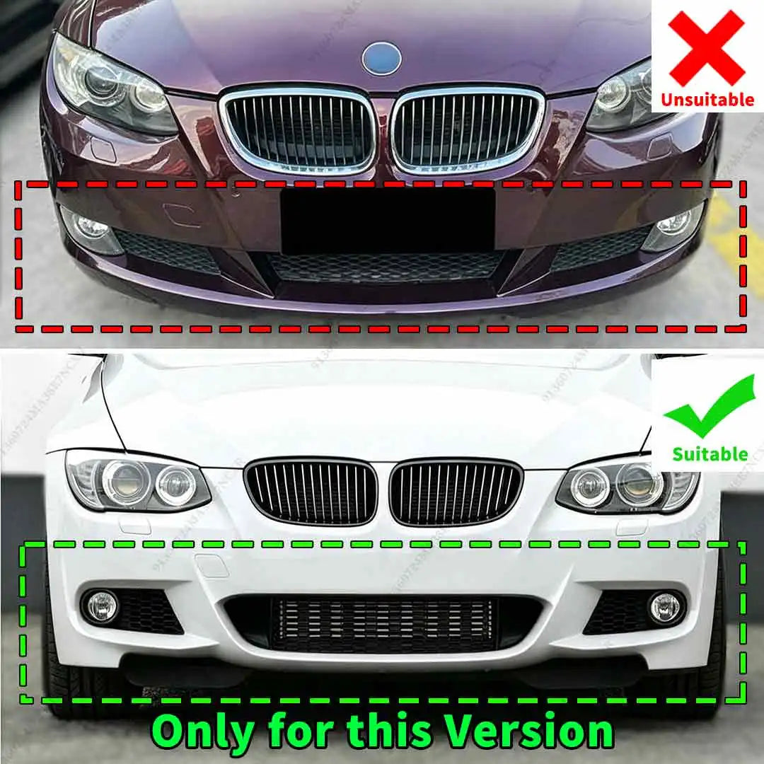 For BMW 3 Series E92 E93 Front Protector Bumper Lip M Sport