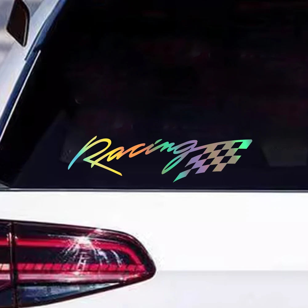 For Auto Rear Window Body Mirror 1pair 20x5cm Stickers Racing