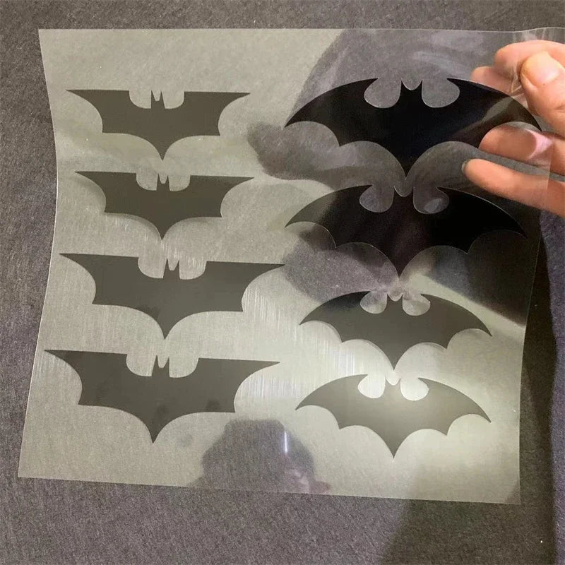 8PCS Set Bat Stickers Badge Tail Label Side Modification