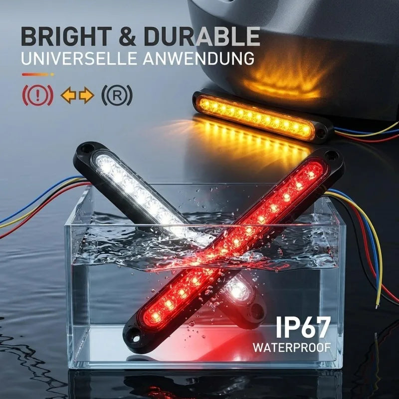 15LED Brake Long Strip Bar Rear Parking Signal Truck