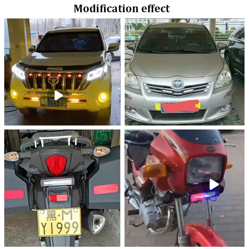 12V 24V Truck Side Cob Strobe Emergency Beacon Warning