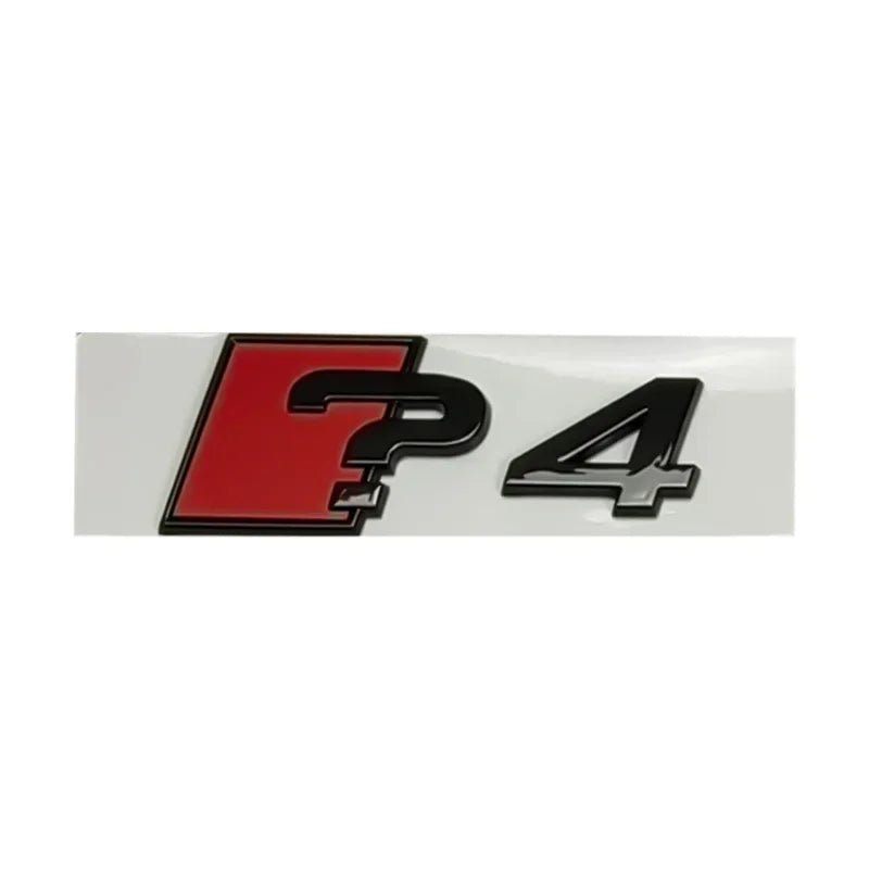 For A3 A4 A5 A6 A7 ABS Side Decals Letter Stickers Trunk Emblem