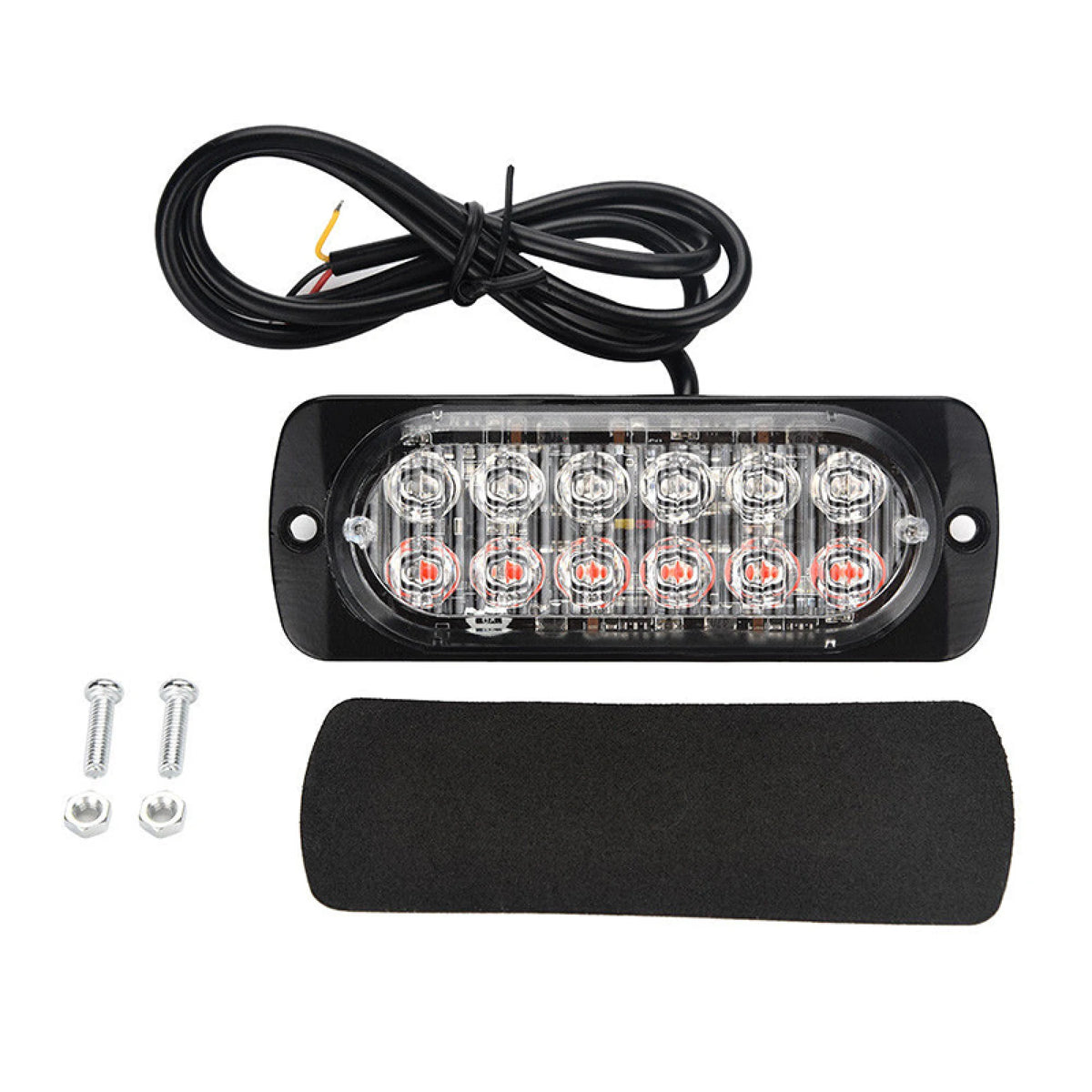 1PC 12 Strobe Amber Emergency Signal Truck Flash 36W