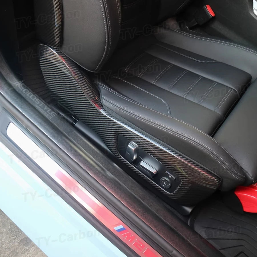 For BMW G80 M3 G82 M4 Dry Carbon Fiber Interior Trim Side SEAT