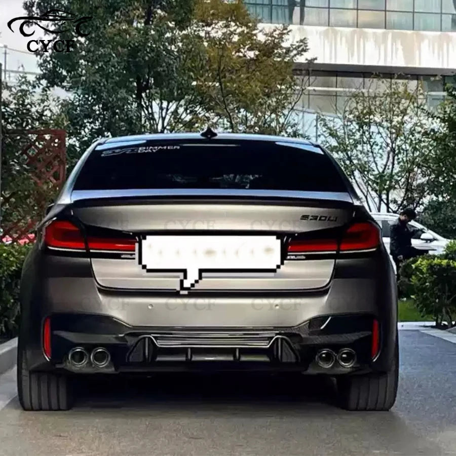 For BMW 5 Series M5 F90 G30 G38 Carbon Fiber Rear Bumper Lip