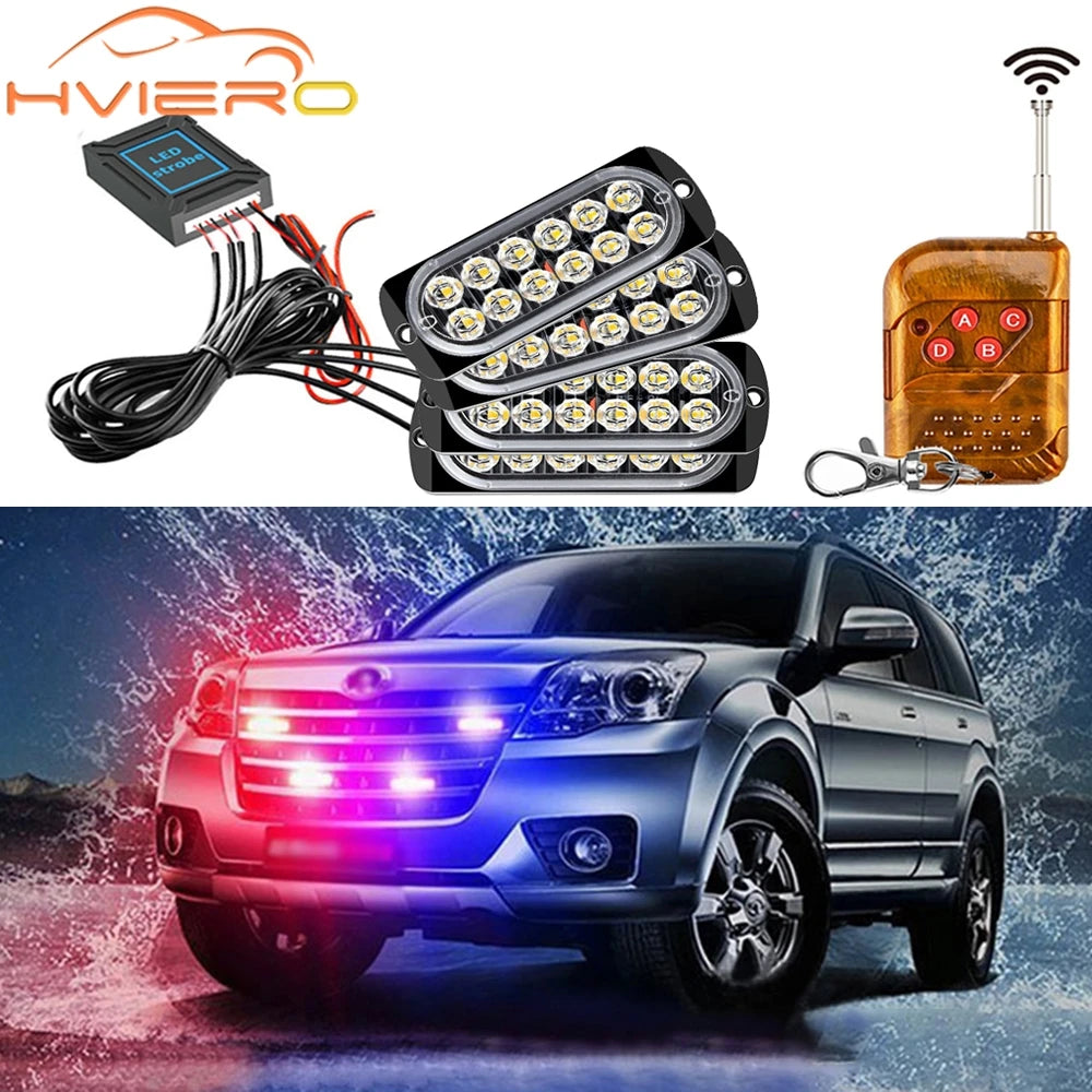 Strobe 36W Brake Parking Day Emergency Beacon Truck Alarm