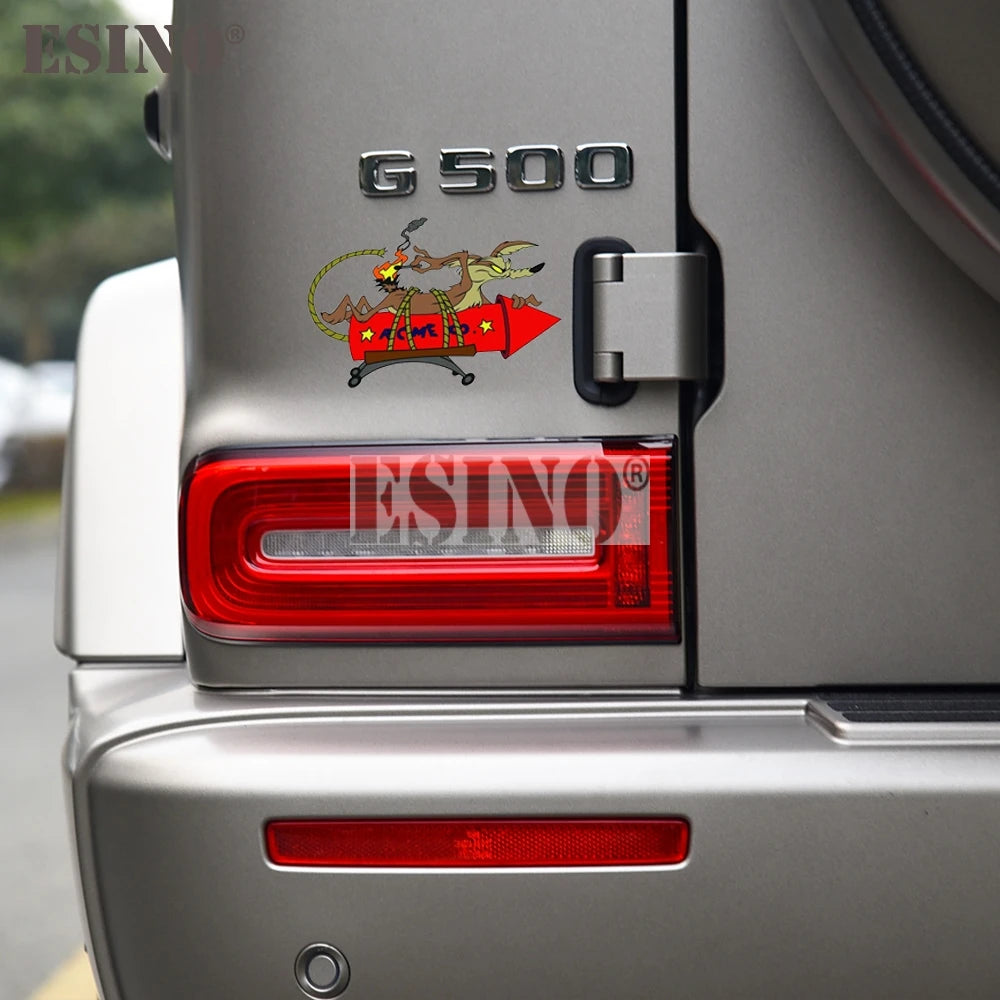 Creative Funnywile E Coyote Acme Rocket Vinyl Decal Sticker