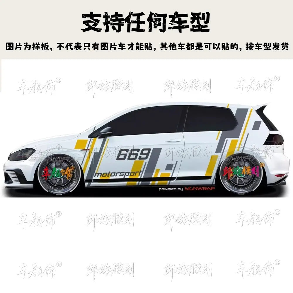 For Volkswagen Scirocco Polo Golf8 MK7 Vinyl Stickers Body