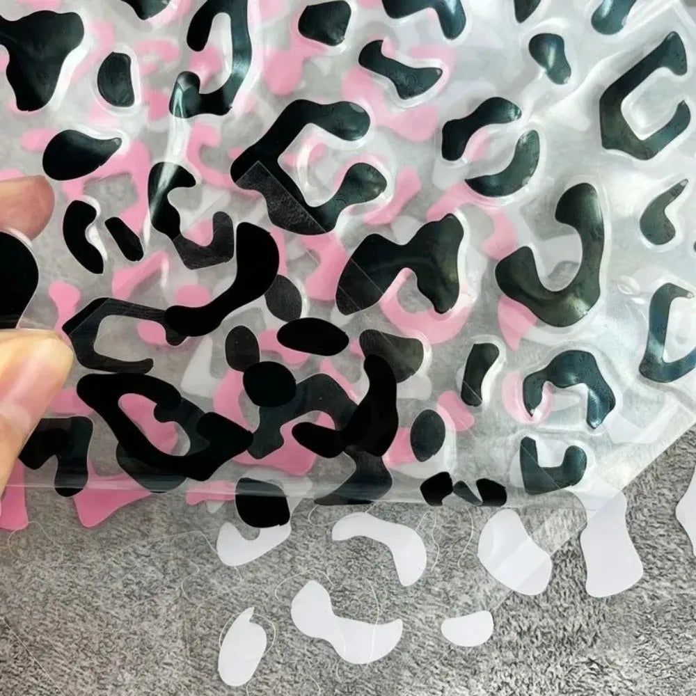 Leopard Print Stickers Waterproof 15CM Wall Decal Pvc Vinyl