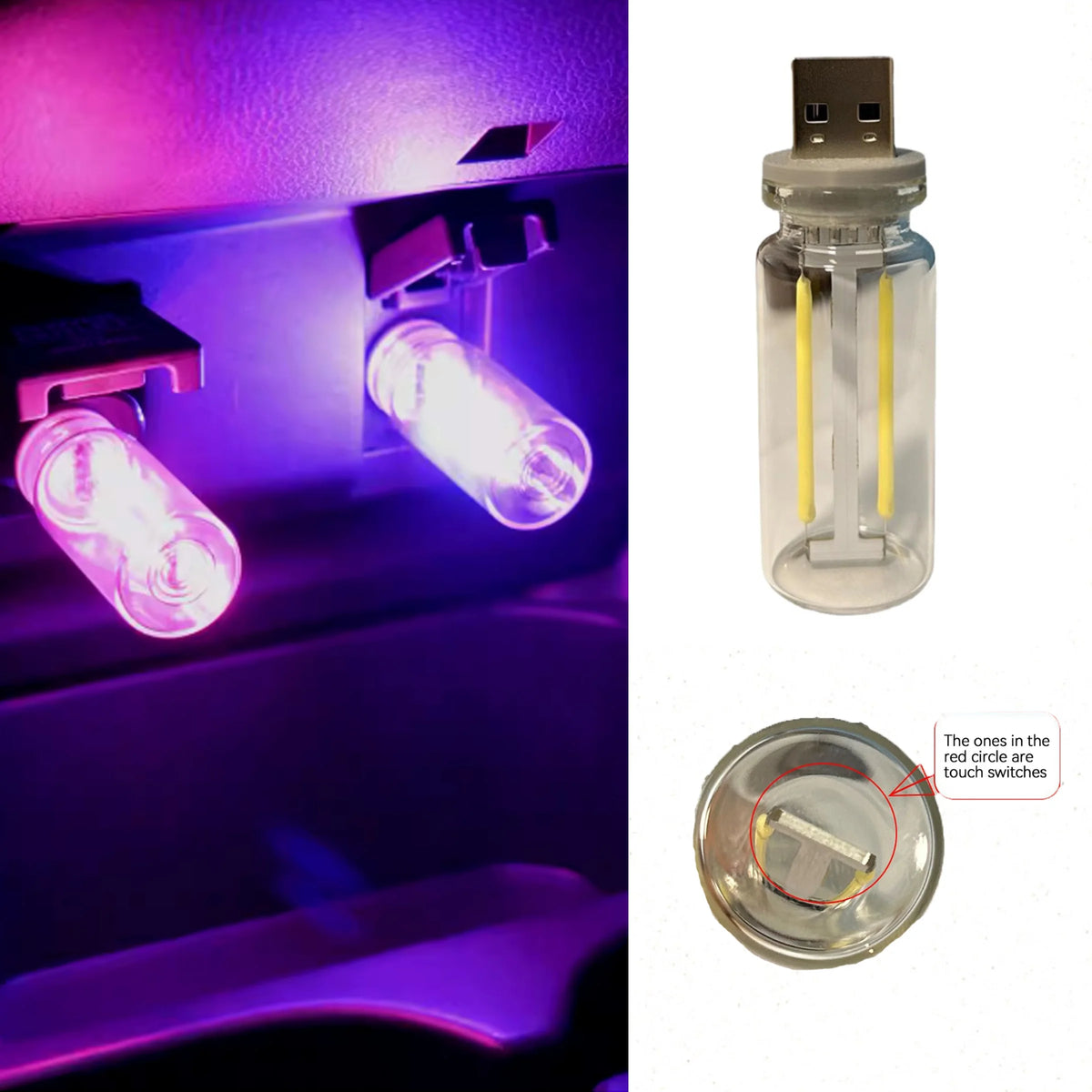 Retro USB Filament Touch Dimming Bulb 5V Edison Night