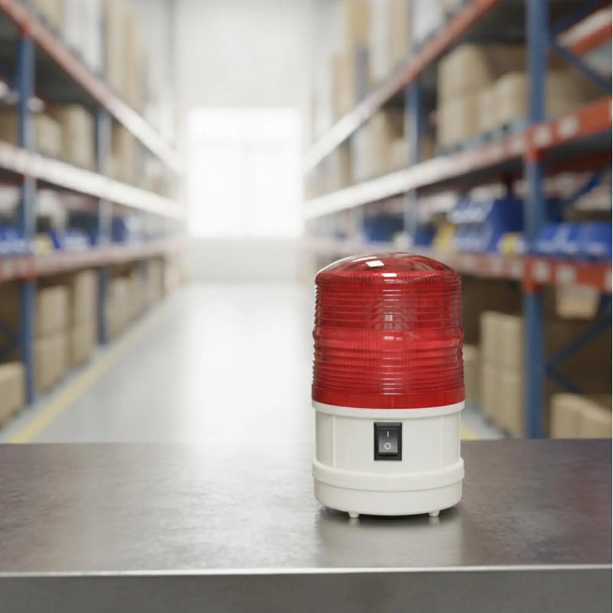 Battery Powered Red Warning Beacon Portable Emergency Indicator
