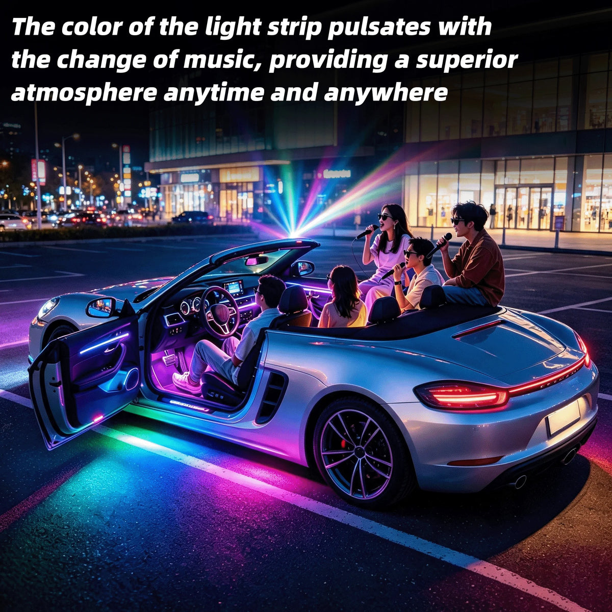 For Toyota Corolla 2021-2025 RGB 6 Ambient Lighting Kit Wifi
