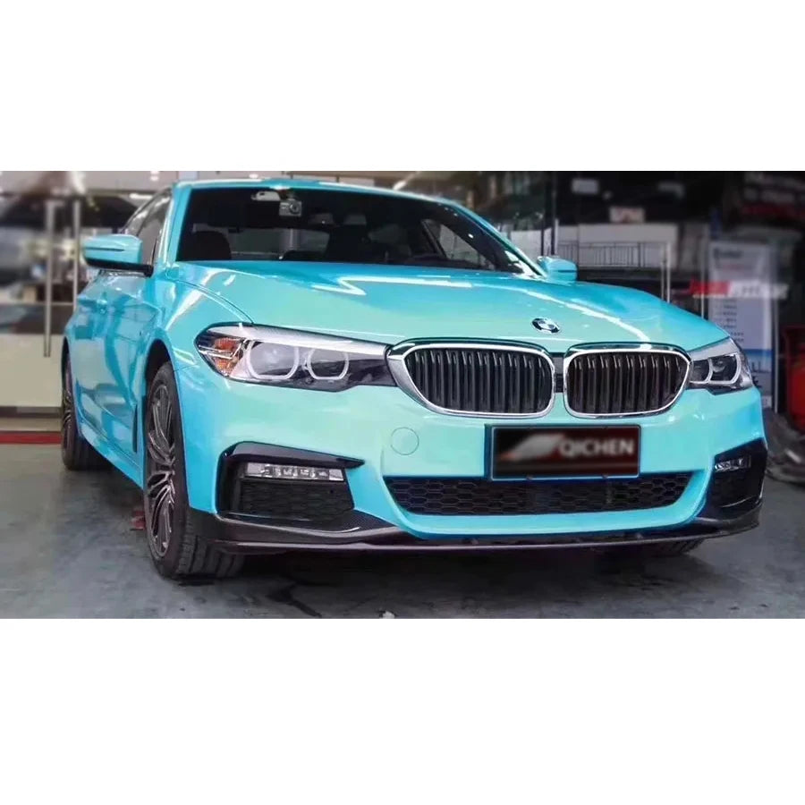 For BMW 5 Series G30 G38 530 540 Carbon Fiber Front Lip Bumper