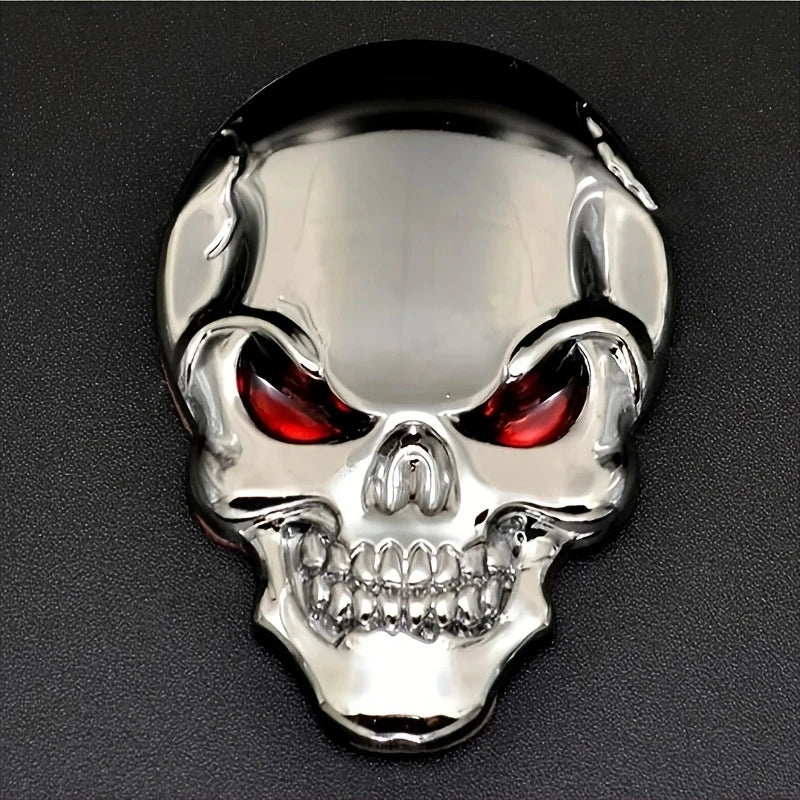 2PCS Skull Pirate Skeleton Buccaneer Head 3D Metal Body