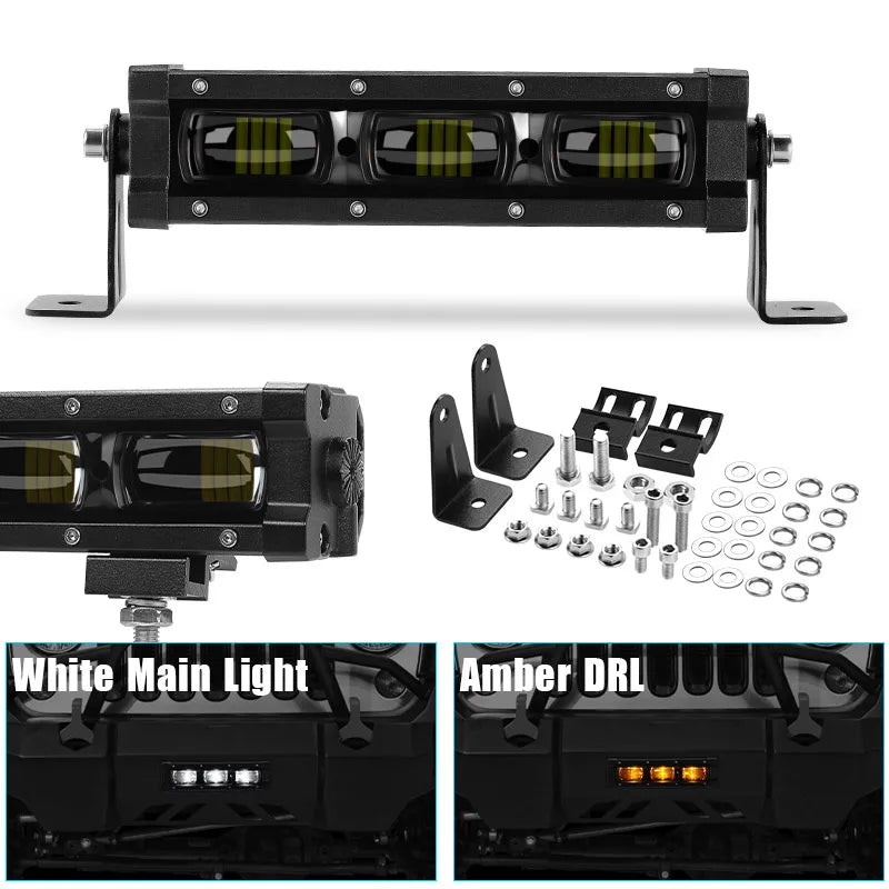 8.0 Inch Ultra Slim 6D Lens Driving Bar 30W