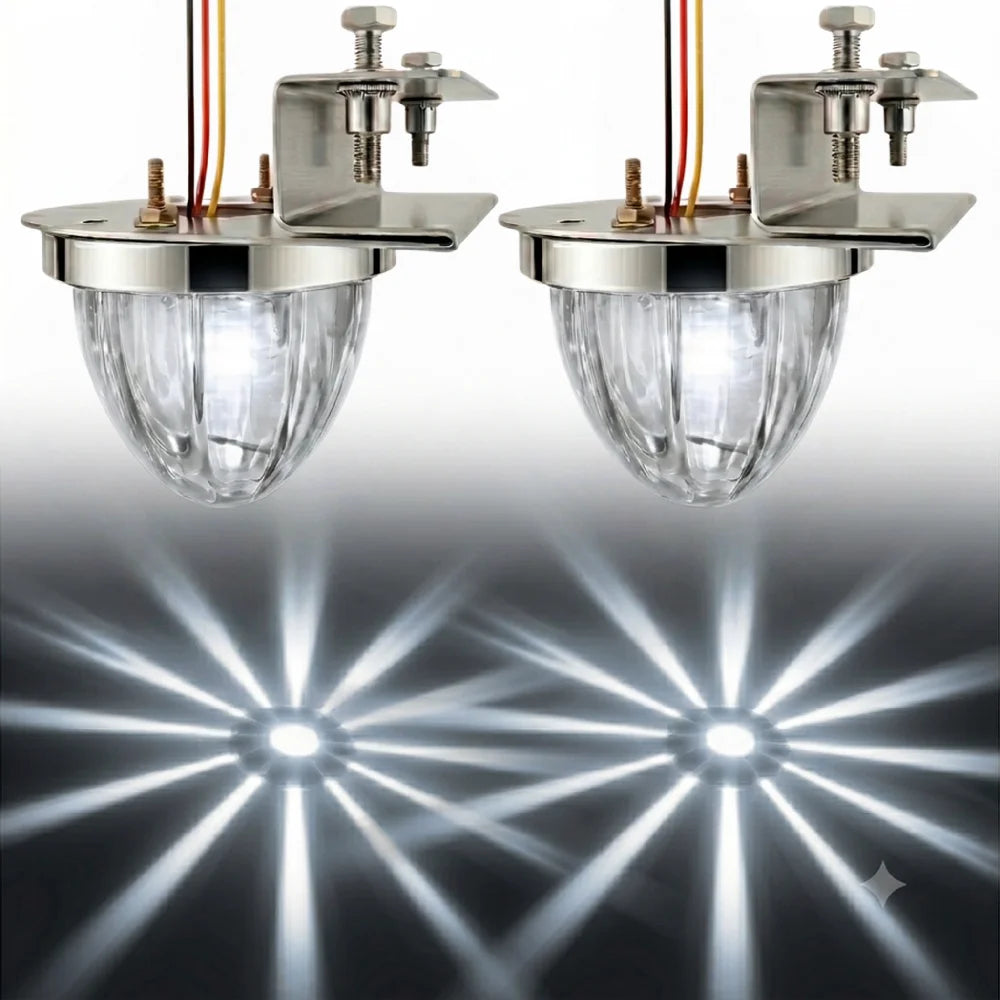 For Semi 2PCS Watermelon clip-on Bracket Starburst Underglow