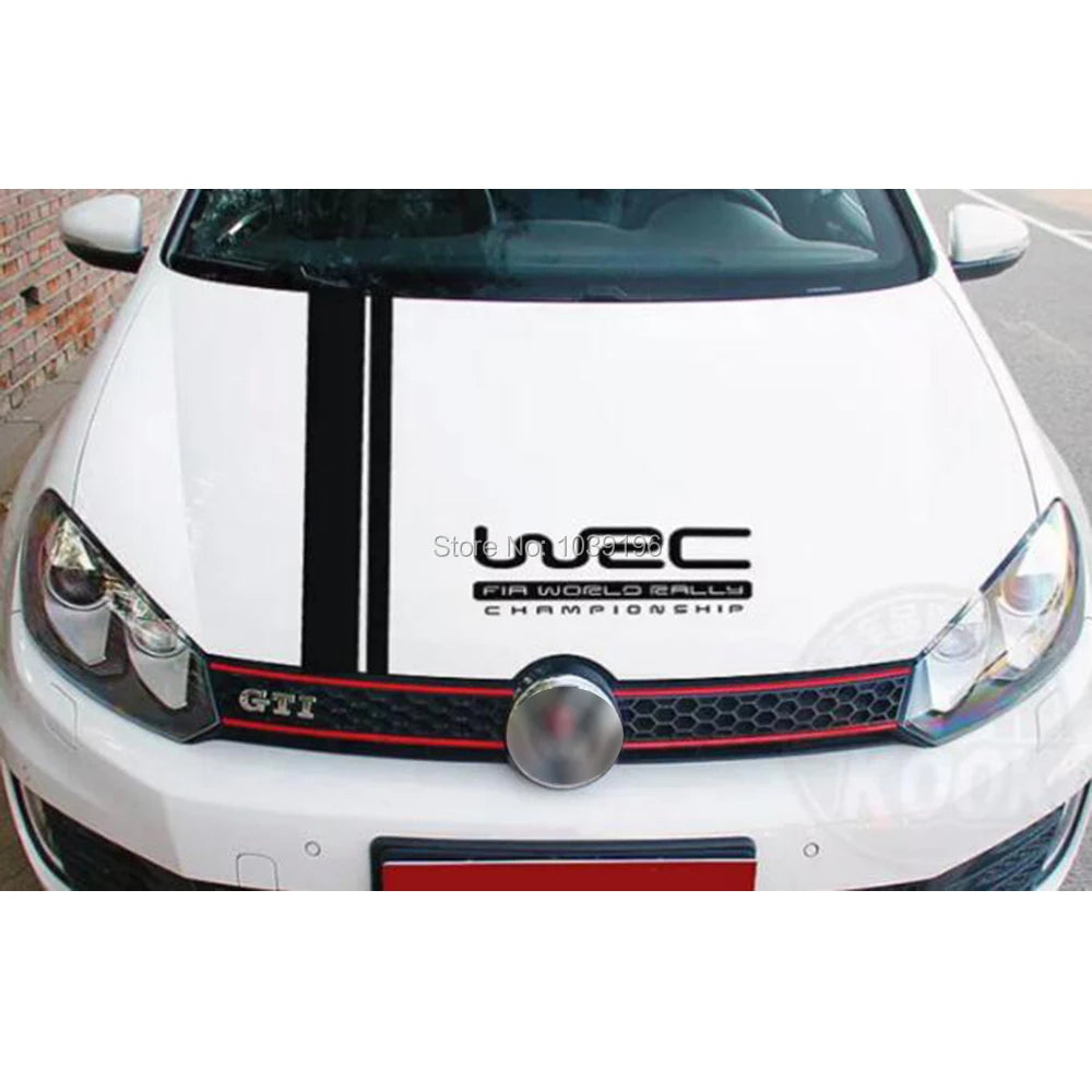 Wrc Fia World Rally Championship Stripe Hood Covers Vinyl