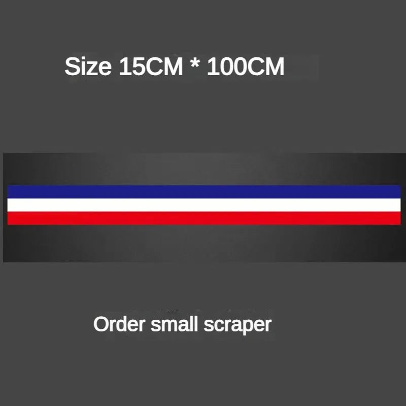 Tricolour Sticker Germany Italy France Flag Body Rearview Mirror