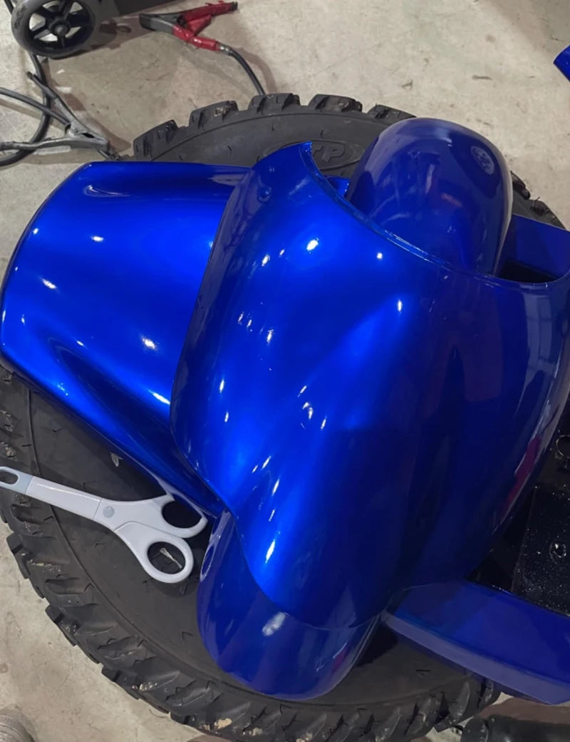 Premium Candy Gloss Metal Dark Blue Vinyl Wrap Adhesive