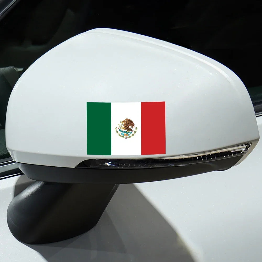 3PCS Mexico Flag Sticker Vinyl Creative Decal Decor Waterproof