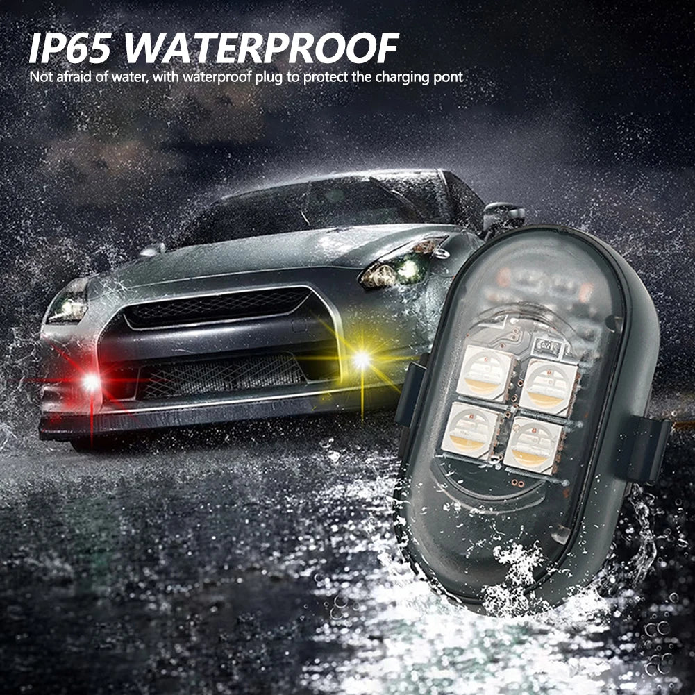 Wireless Motorcycle Strobe Warning Atmosphere Colors