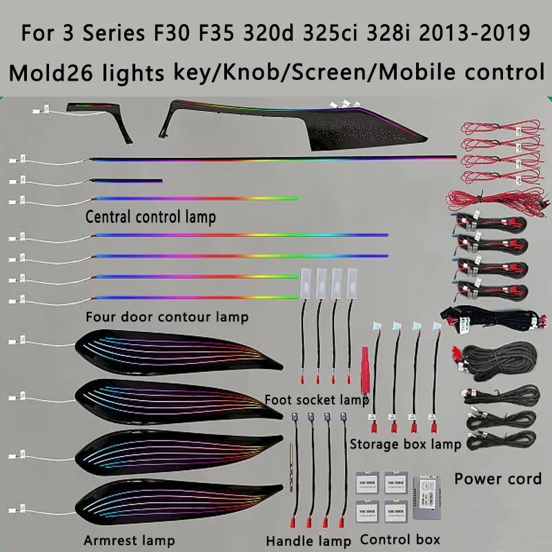 For 3 Series F30 F32 F33 Ouchuangbo Backlight F35 320D 325CI