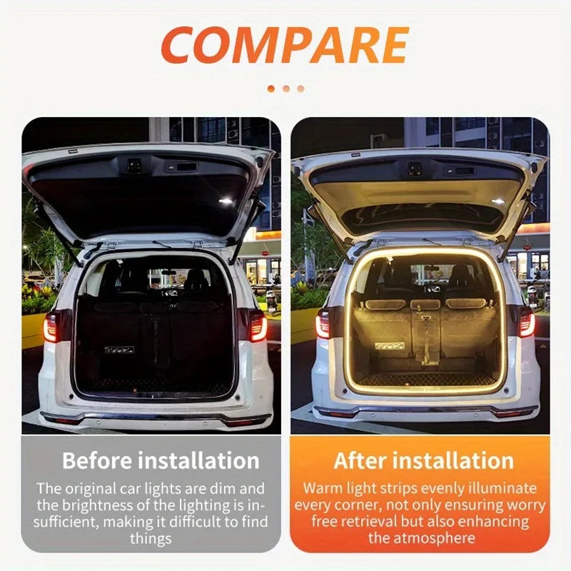 Trunk Lighting Dynamic Flowing Flexible Strip Scanning