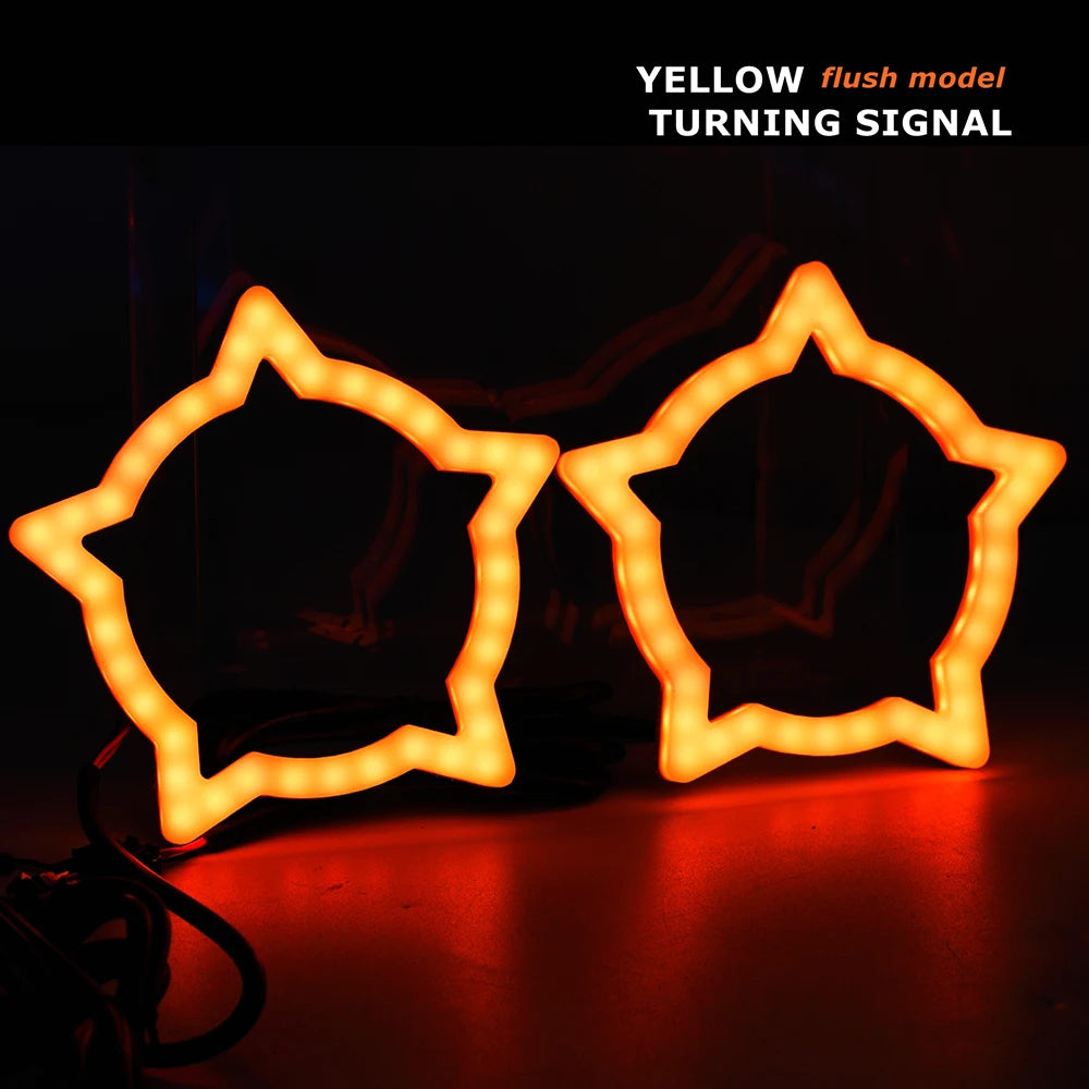 Bluetooth Remote Control Pentagram Shape Srgb Dynamic Angel Eyes