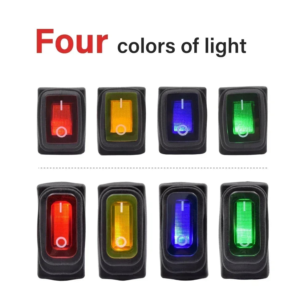 kcd1 kcd3 Waterproof 12V 24V 220V Button Switch Rocker